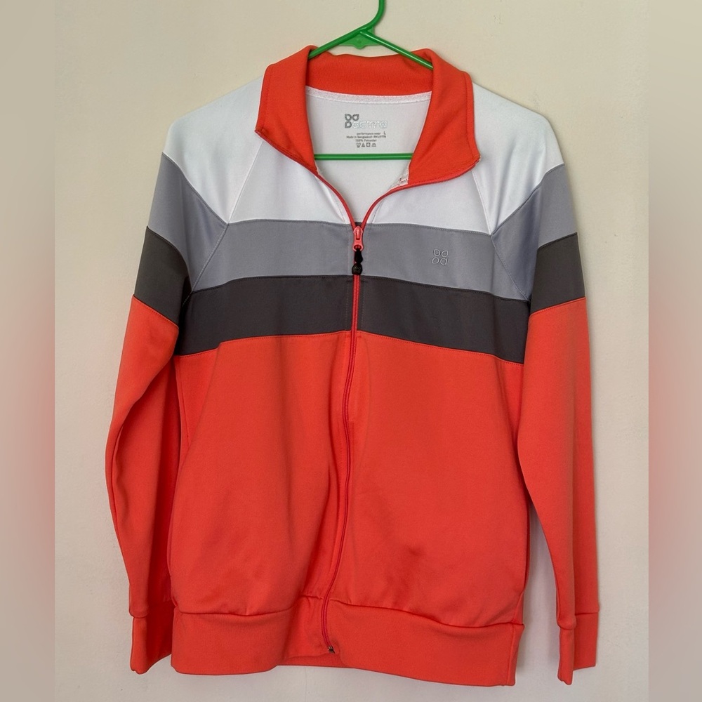 Actra Orange And White Women’s Jacket Size Large